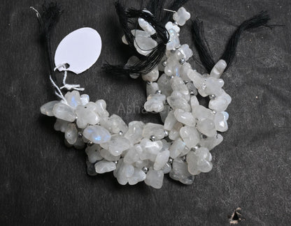 Beautiful Flashy Rainbow Moonstone carving Flower smooth Handmade Beads, Natural Blue Fire Rainbow carve Fancy Gemstone Beads Jewelry making