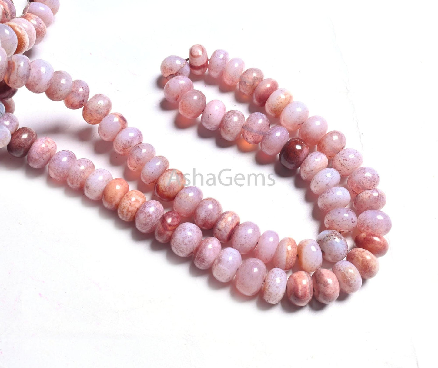 AAA Shaded Brown opal Smooth Rondelle Bedas,16" Shaded Lavender Brown Opal Plain Handmade Gemstone Beads, Fine Opal Beads Jewelry Necklace