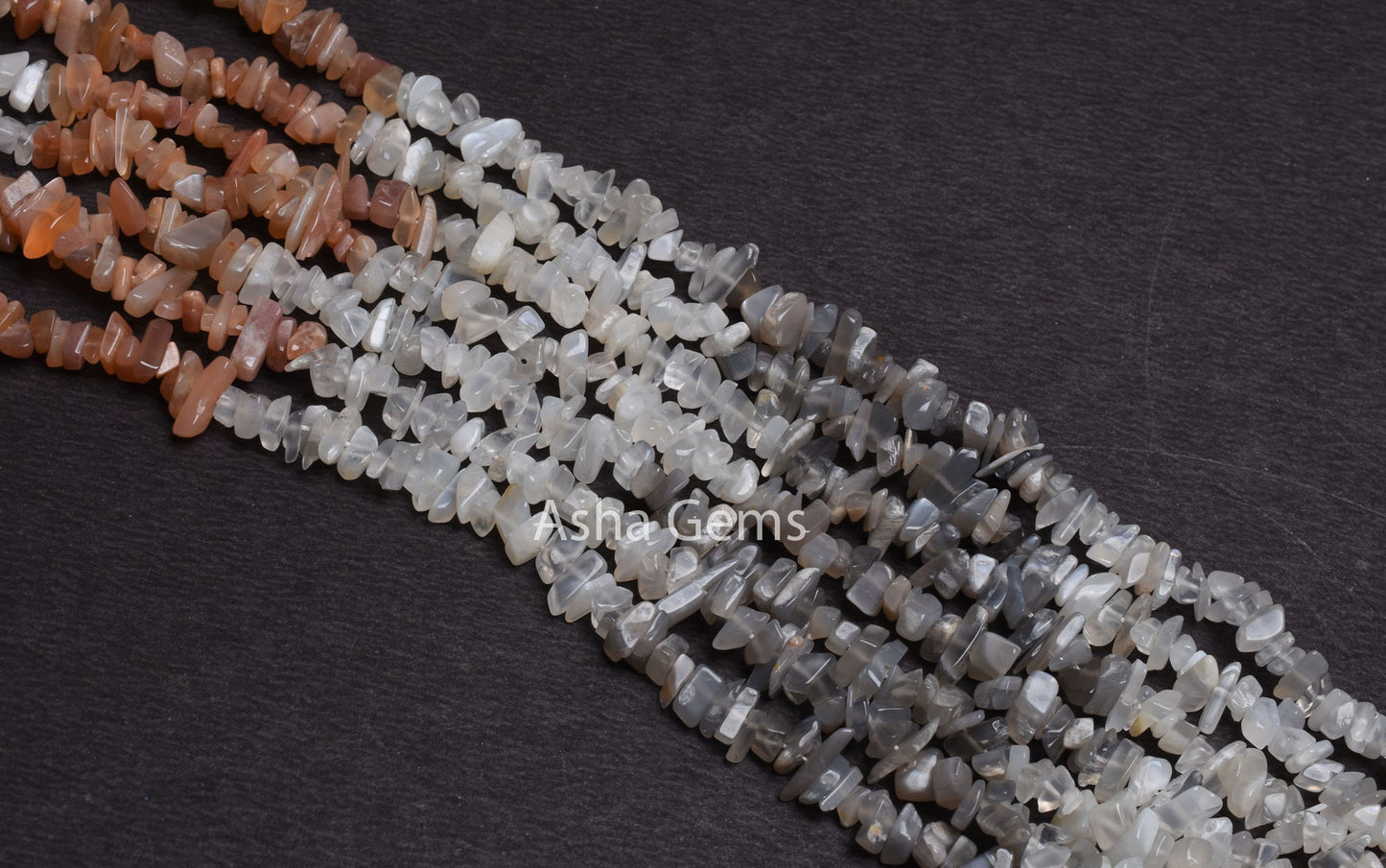 Fine Quality Multi Moonstone Uncut Chips Beads,34"Strand Moonstone Smooth Raw Rough Beads Multi Color Moonstone Gemstone Uncut Chip Jewelry