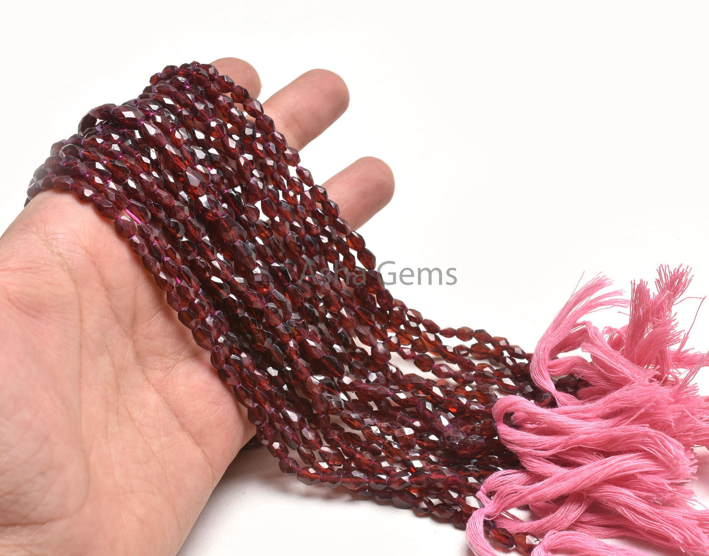Beautiful Garnet faceted Hand Cut Oval Gemstone Loose beads, Natural Garnet Oval Briolette Straight Drill bead, Garnet Beads Jewelry Crafts