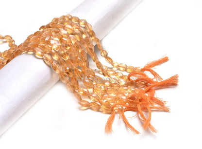 Beautiful Yellow Citrine Faceted Nugget Gemstone Beads, Fine Quality Natural Citrine Quartz Indian Hand Cut Tumble Beads Jewelry Crafts SALE