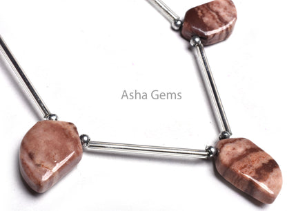 Beautiful Brown Jasper Fancy Mango Leaf Shape Gemstone Beads, Picture Jasper Smooth Handmade Side Drill Beads, Jasper Bead Handicraft SALE