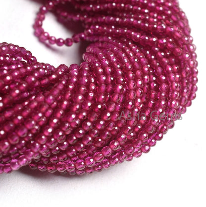AAA Quality Red Imitation Micro Cut Faceted Beads,2 mm Ruby Imitation Machine Cut Rondelle Gemstone Beads Jewelry Necklace Making Craft SALE