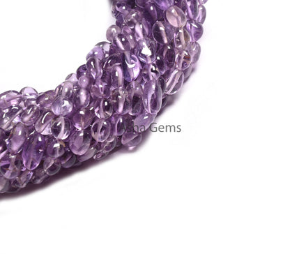 AAA Quality Pink Amethyst Tiny Nugget Gemstone Loose Bead,12" Strand Pink Amethyst Handmade Uneven Tumble Straight Drill Beads Jewelry Craft (AG 22280)