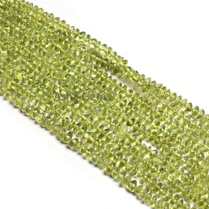 Fine Green Peridot Smooth Button Shape Handmade Gemstone Beads,4.5 mm Natural Peridot Button Center drill Beads, Peridot Bead Jewelry Crafts