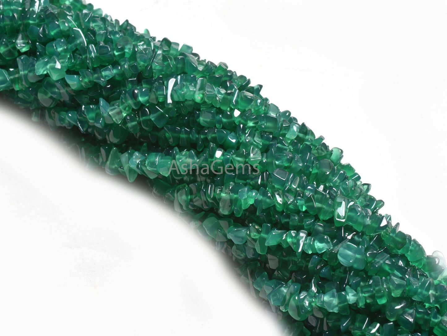 Fine Green Onyx Smooth Uncut Chips Beads,34" Strand Onyx raw Rough Polish Beads, Green Onyx uneven Nugget Tiny Gemstone Beads Jewelry Crafts