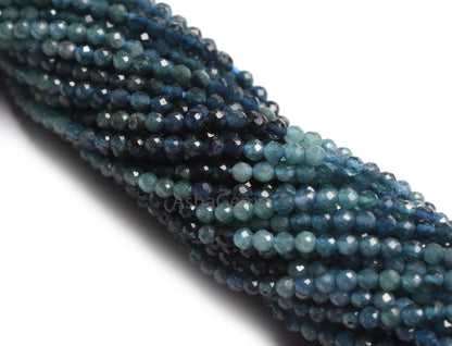 Rare Blue Tourmaline Faceted Rondelle Gemstone Beads, Shaded Blue Tourmaline Micro Faceted Machine Cut Beads, Pigeon Tourmaline Bead Jewelry