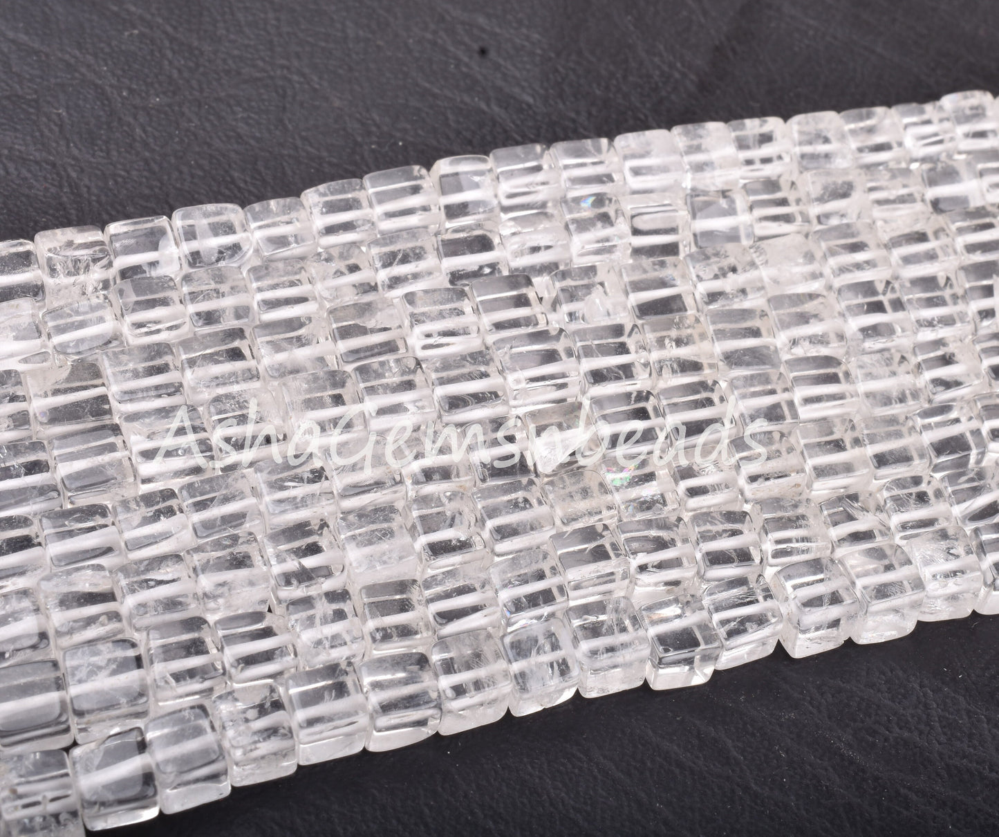 Clear Crystal Quartz Smooth Box Shape Gemstone Beads,16 Inch Strand, Natural Crystal 3D Cube Box Beads,Crystal Beads Handmade,Jewelry Crafts