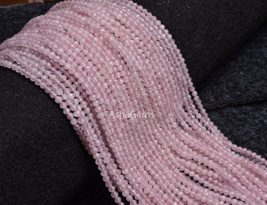 Beautiful Pink Rose Quartz Micro Cut Faceted Beads 3 mm Natural Rose Quartz Machine Cut Rondelle Bead Jewelry Making,Pink Gemstone Bead SALE
