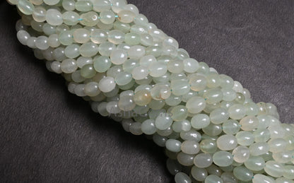 Beautiful Light Green aventurine fancy Puff Oval Shape Handmade beads, Natural Grape Green aventurine Smooth Oval Gemstone bead Jewelry SALE
