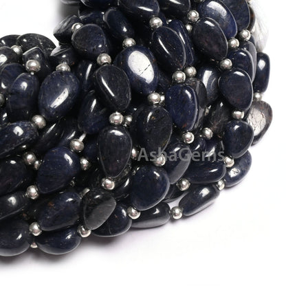 Fine Blue Quartz Smooth Pear Shape Gemstone Beads,9"Strand Blue Quartz fancy Teardrop Straight Drill handmade Bead Jewelry making Craft SALE