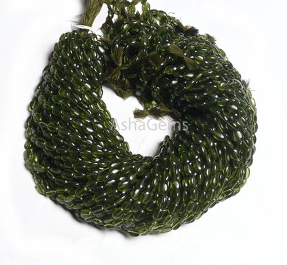 5.5-7.5 mm Beautiful Green Apatite Color Hydro Smooth Oval Shape Beads,13"Fine Heena Green Hydro Plain Oval Handmade Bead Jewelry Craft SALE
