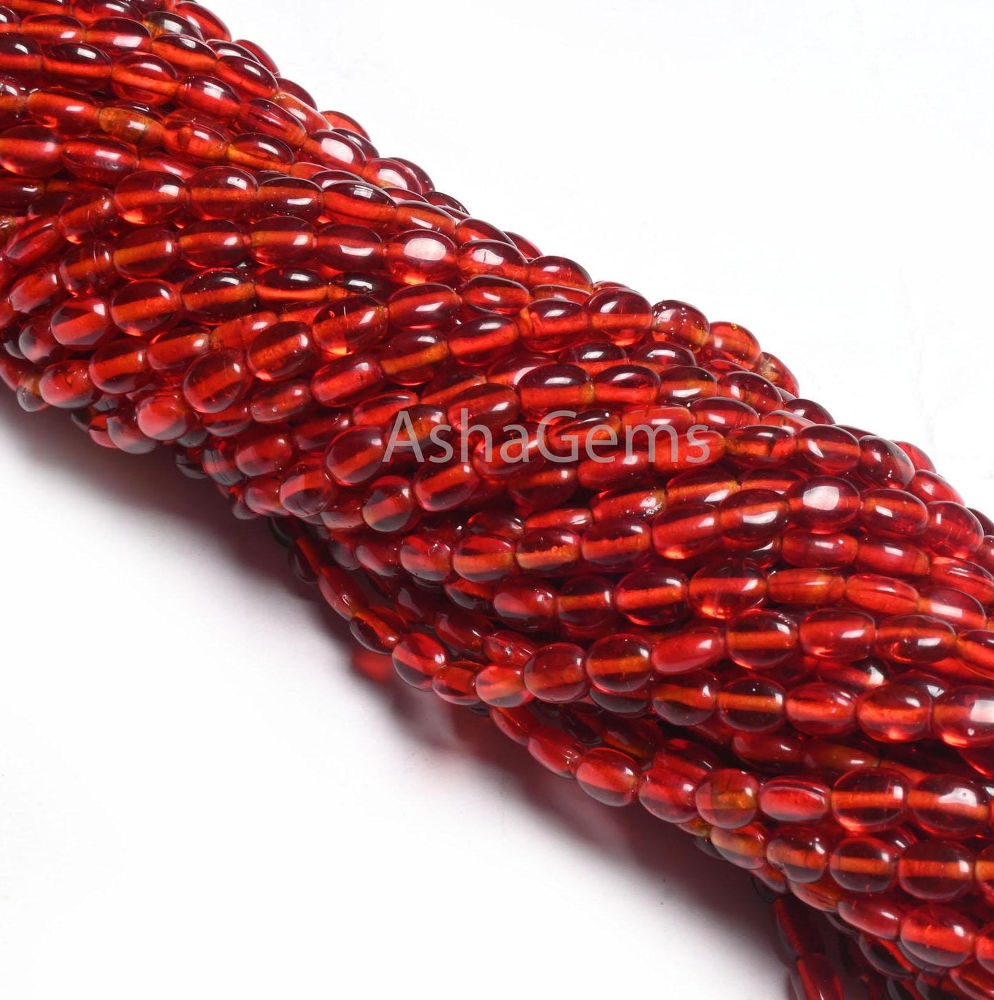 14"Strand Beautiful pomegranate Red Color Hydro Smooth Oval Shape Beads,5.5-7mm Red Quartz Hydro Plain Handmade Oval Bead Jewelry Craft SALE