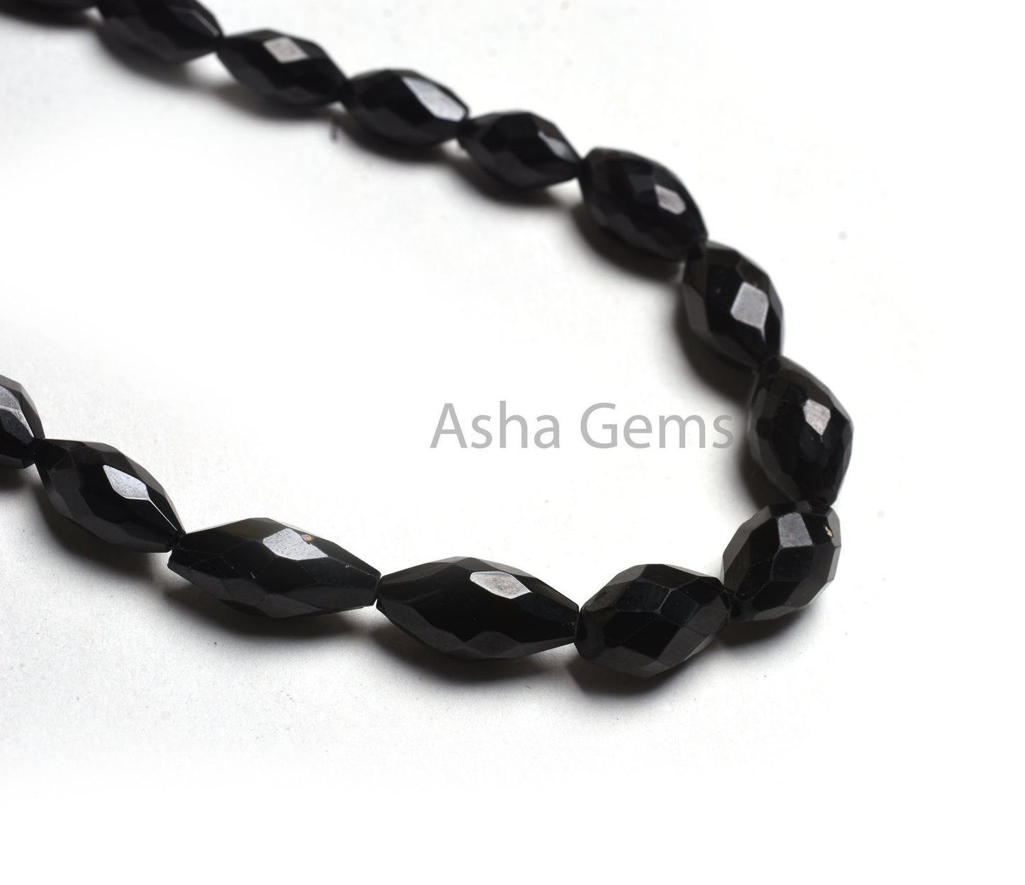 Natural Black Spinal Faceted Barrell Shape Beads,8" Spinal Fancy Loi Shape Gemstone Straight Drill Beads Fine Black Spinal Bead Jewelry SALE
