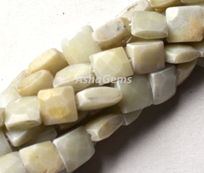 Beautiful Lemon Opal faceted Fancy Shape Beads,8" Strand Opal Uneven Rectangle Bead Gestone Briolette Handmade Beads For Jewelry Making SALE