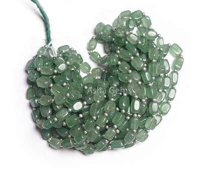 Fine Green Strawberry Quartz Smooth Rectangle Shape Beads,Natural Strawberry Fancy Puff Rectangle Handmade Gemstone Straight Drill Bead SALE