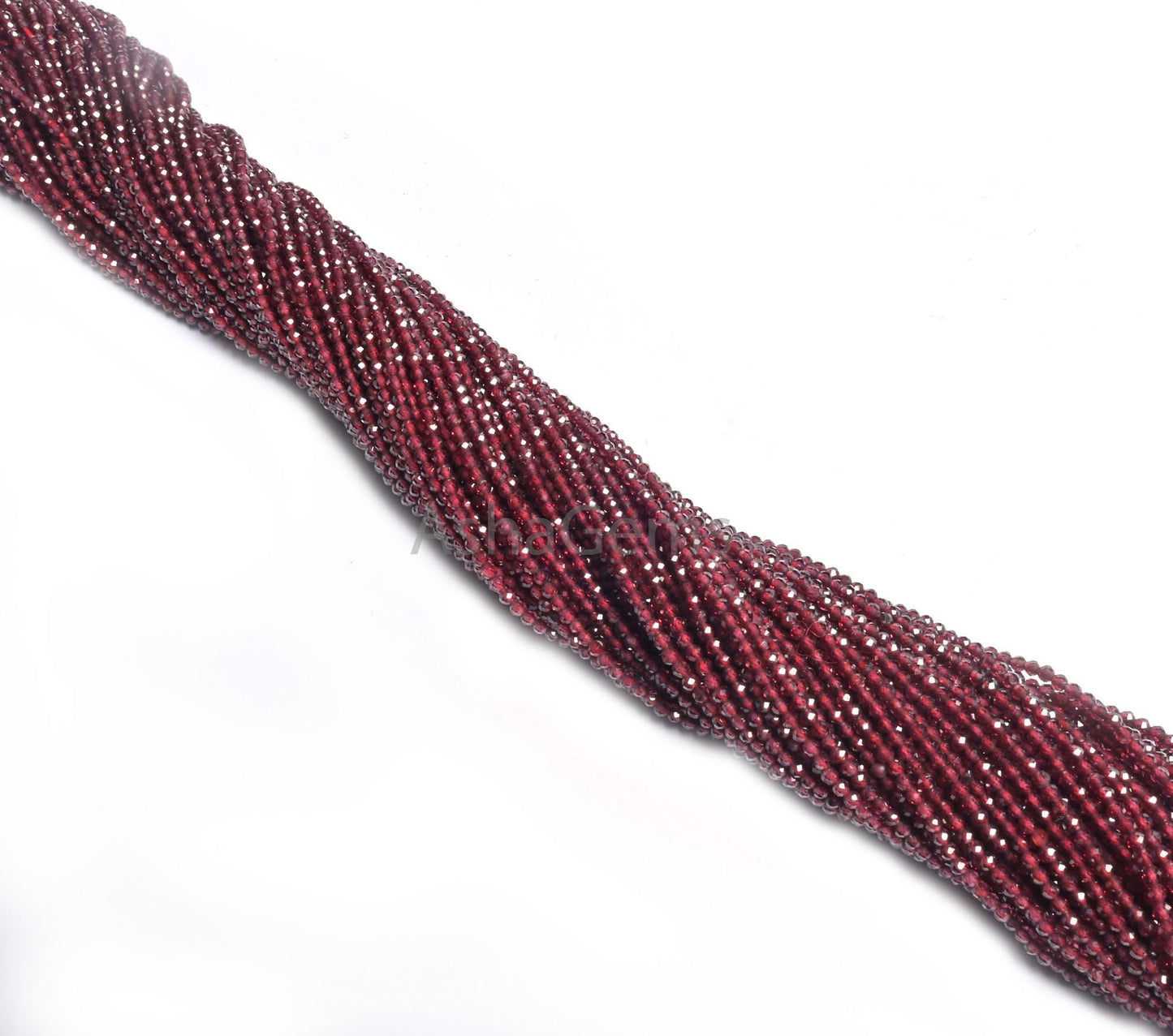 Beautiful Red Garnet Micro Cut Beads,2.4 mm Natural Mozambique Garnet Faceted Rondelle Shape Beads,12.5"Garnet Machine Cut Bead Jewelry SALE