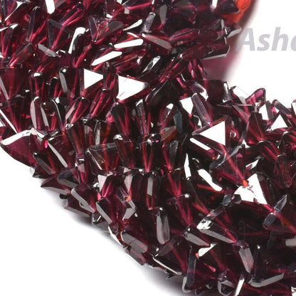Amazing Red Garnet Trillion Shape Beads, Natural Garnet Faceted Triangle Beads,6mm Garnet beads Gemstone Flat Fancy Shape Beads For Jewelry