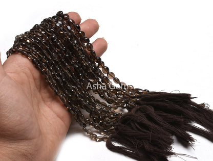 Beautiful Smoky Quartz Smooth Nugget Beads,13" Strand Amazing Smoky Uneven Tiny Nugget Gemstone Beads, Smoky Fancy Shape Handmade Beads SALE (AG 22282)