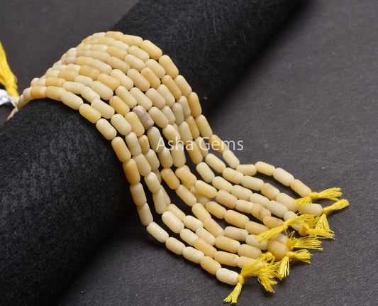 Beautiful Aventurine Smooth Cylinder Shape Beads,9" Aventurine mat Finish Plain Handmade Fancy Pipe Straight Drill Gemstone Bead SALE