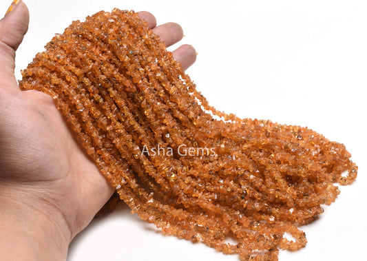 Fine quality Natural Fanta garnet Uncut Chips Gemstone Beads,34"Strand Fanta garnet Raw Rough Smooth Uneven tiny Beads, garnet beads Jewelry