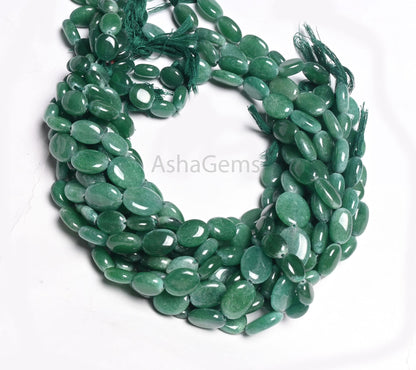 Green Quartz Smooth Oval Shape Beads,12 Inch Strand Green Quartz Plain Oval Straight Drill Beads, Quartz Gemstone Handmade Bead Jewelry Sale