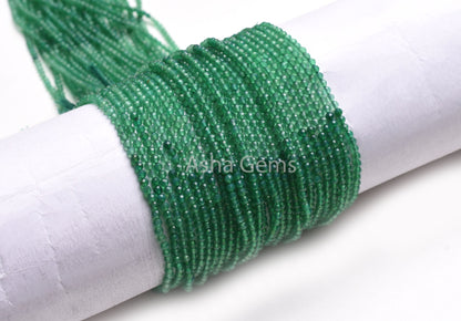 13" Strand AAA Quality Green Onyx Micro Cut Gemstone beads,2.5mm Shaded Green onyx Machine Cut Rondelle Faceted Bead Onyx Beads Jewelry SALE