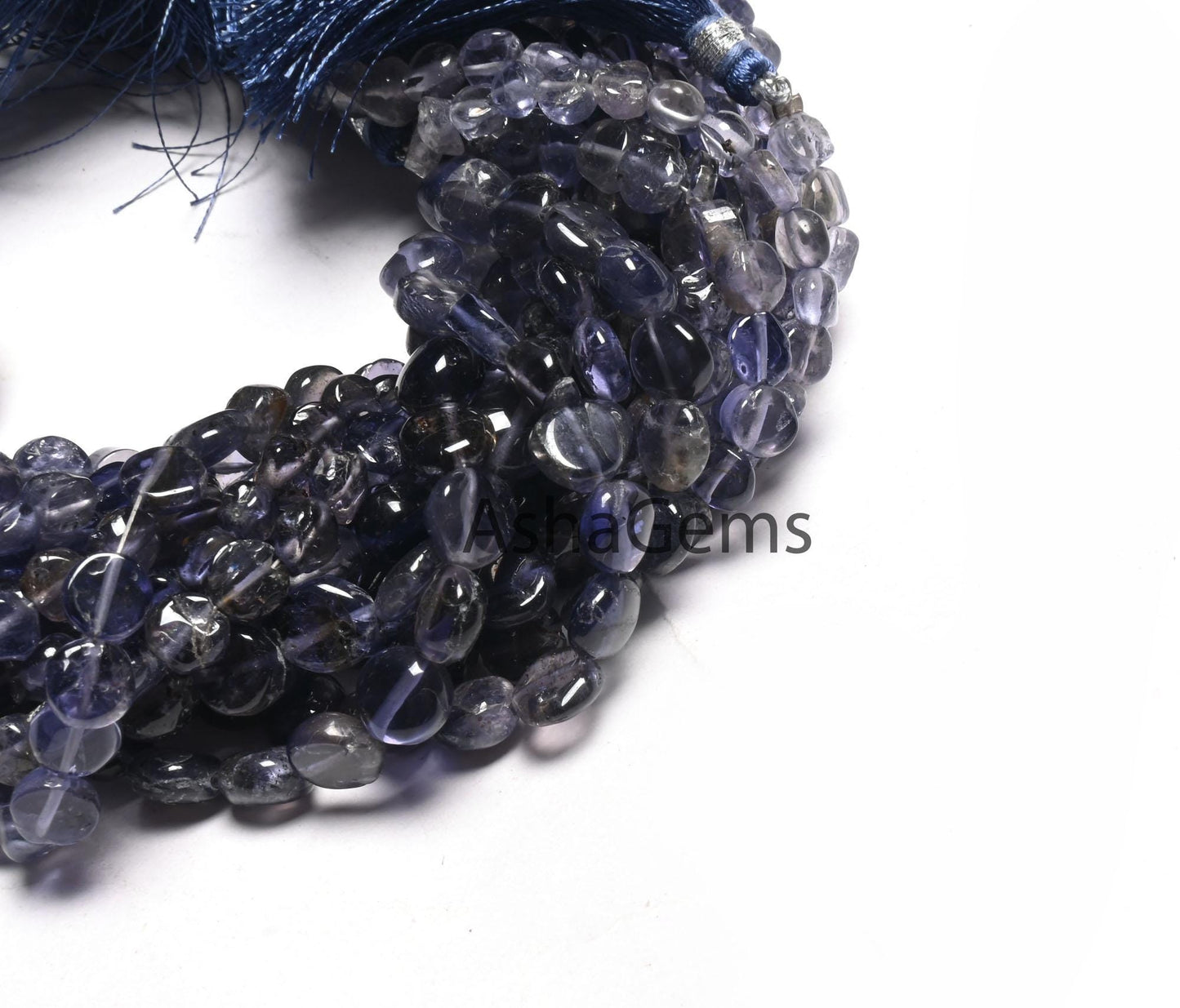 Natural Iolite Smooth Coin Shape Gemstone Loose Beads, Shaded Blue Iolite Plain Handmade Coin Straight Drill Bead, Iolite Beads Jewelry SALE