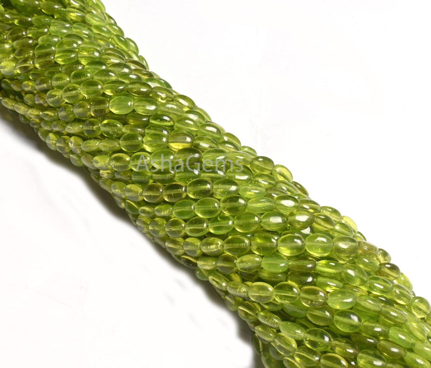 13" Beautiful Green Peridot Color Hydro Smooth Oval Shape Handmade Beads,5.5-7 mm Fine Green Hydro Plain Oval Bead Jewelry Making Craft SALE