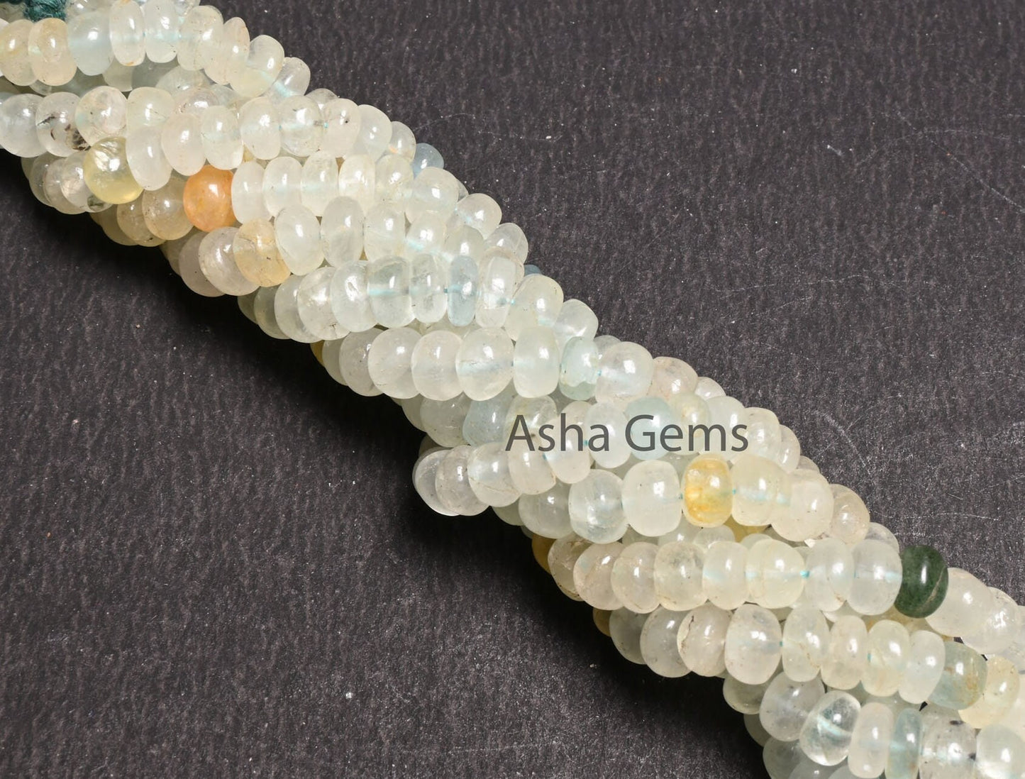 Natural Raw Aquamarine Handmade Uneven Rondelle Beads,8" Shaded Light Aqua Blue Smooth Gemstone Loose Beads, Aquamarine Bead Jewelry makings