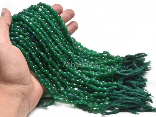 Fine Quality Green Quartz Oval Handmade Gemstone Beads,12"Strand Green Quartz smooth Oval Straight Drill Bead Jewelry Making Handicraft SALE