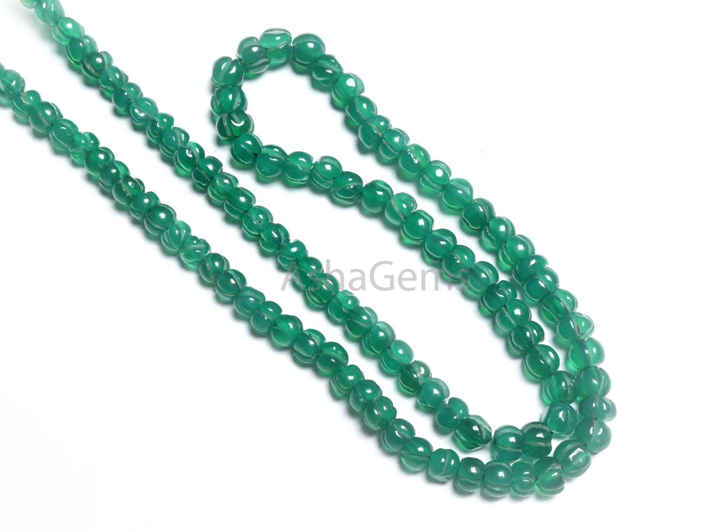 Fine Green Onyx Carving Pumpkin Handmade Tiny Beads,4,4.5mm Green Onyx carved Uneven watermelon Gemstone Onyx Carve Melon Bead Jewelry Craft