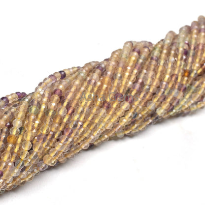 AAA Yellow Fluorite Micro Cut Faceted Rondelle Beads,3 mm Natural Fluorite Machine Cut Gemstone Beads, Rare Fluorite Bead Jewelry Craft SALE
