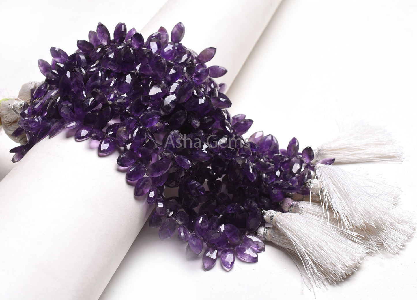 Natural amethyst Faceted Marquise Shape Gemstone Beads,6-12mm Purple Amethyst Fancy Marquise Briolette Bead Amethyst Bead Jewelry Craft SALE