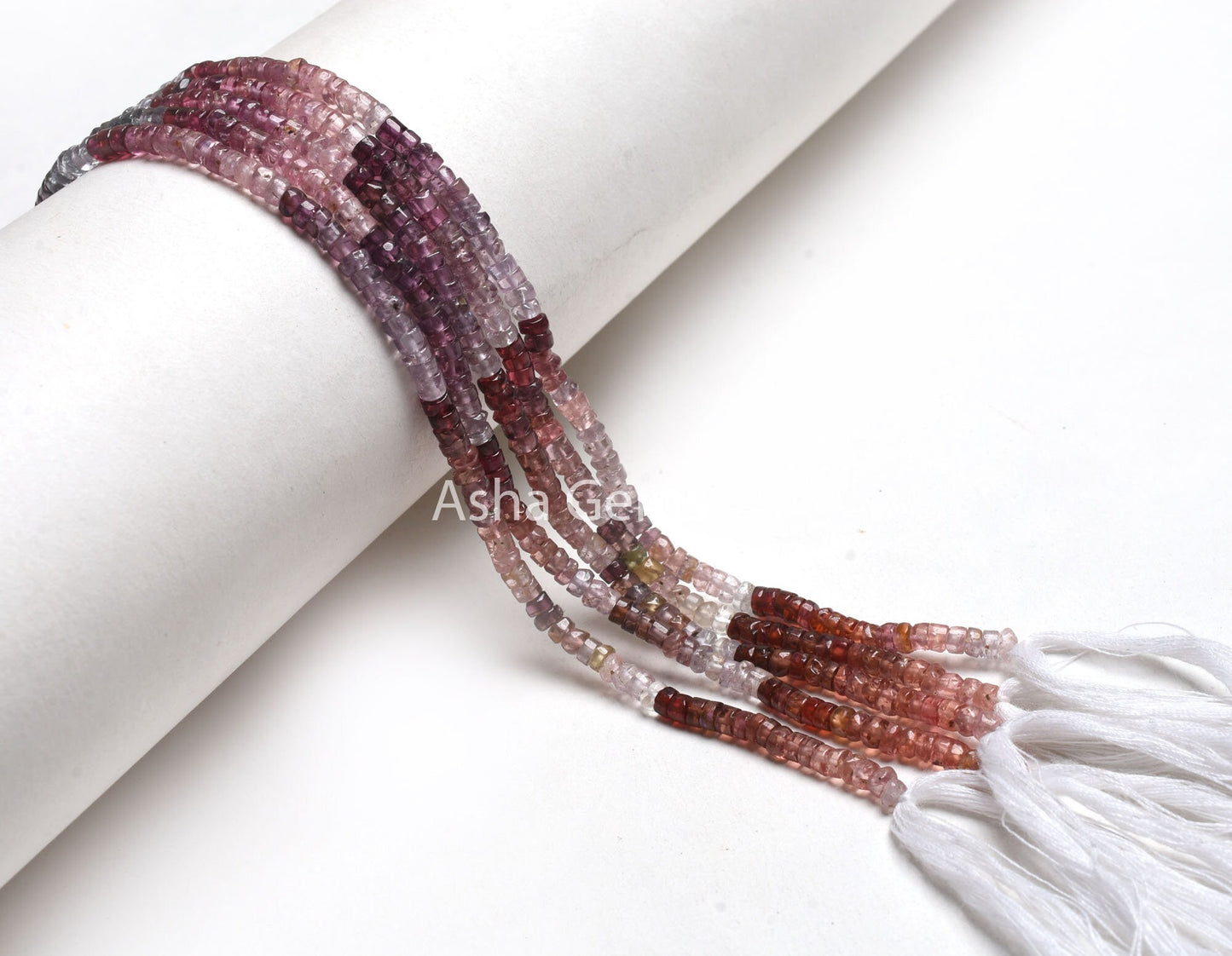 Natural Multi Spinel Smooth Tyre Shape Gemstone Beads,14" Strand Real Spinel Beads, Multi Color Spinel Handmade Tyre Bead Jewelry Craft SALE