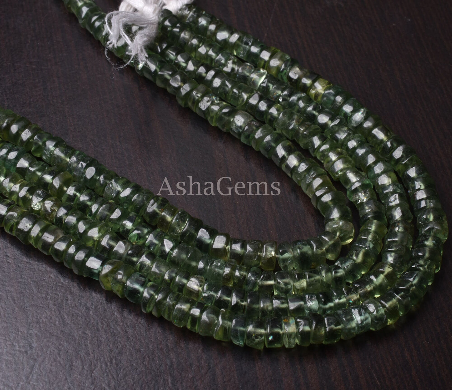 Beautiful Green Apatite Smooth Tyre Beads,13"Strand, AAA Natural Green apatite Beads,Gemstone Wheel Shape Beads Apatite Tyre Beads Jewelry