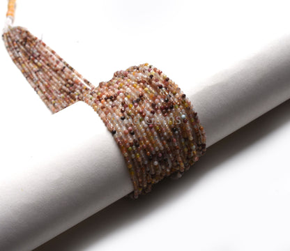 Beautiful Disco Moonstone Micro Cut Rondelle Beads,2.4 mm Natural Multi Color Moonstone Machine Cut Gemstone Faceted Beads,13"Moonstone Bead