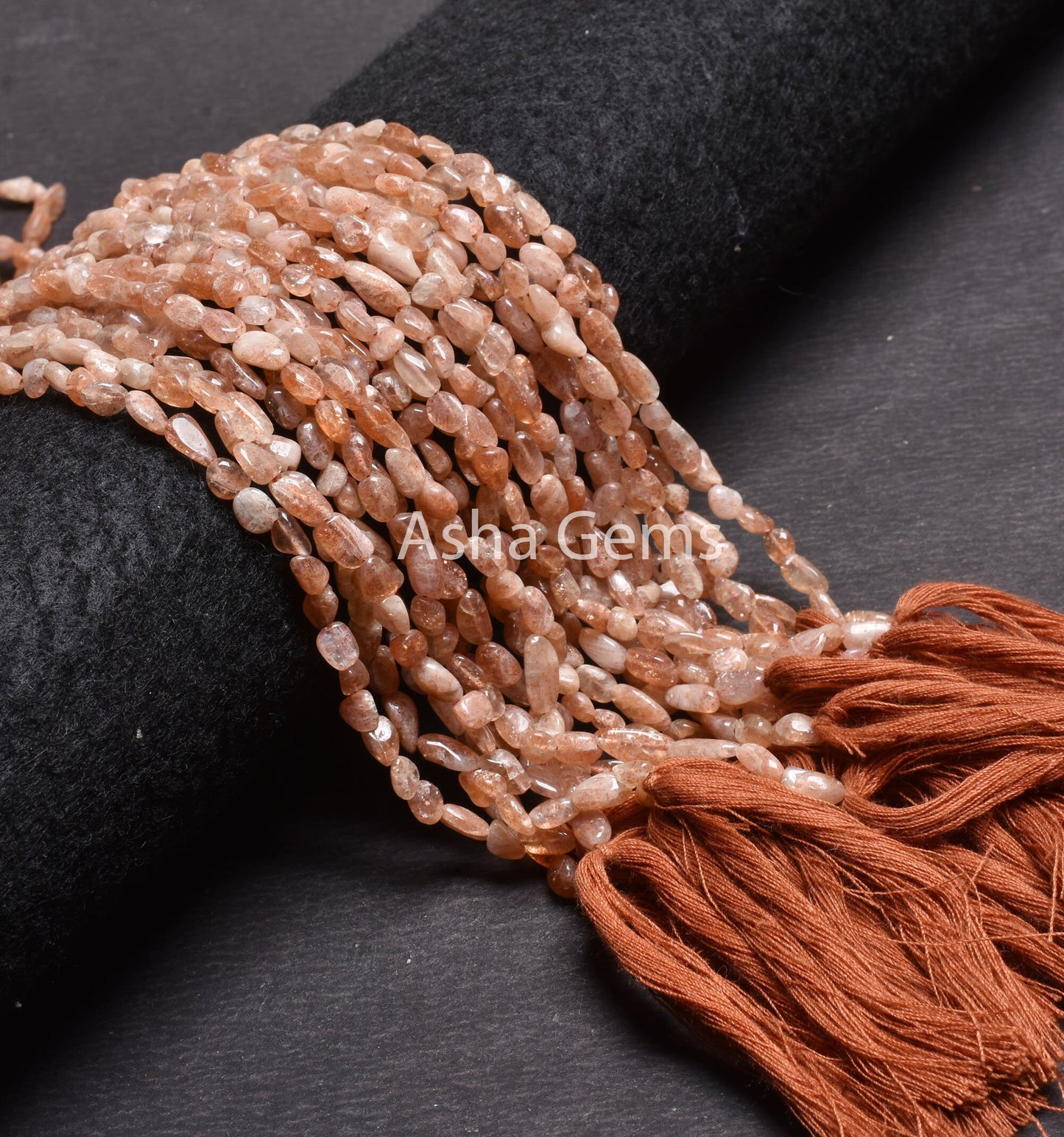 13"Strand Beautiful Shaded Red Sunstone Smooth Nugget Beads,4-8mm Natural Sunstone Plain Handmade Uneven Tiny Nugget Bead Jewelry Handicraft