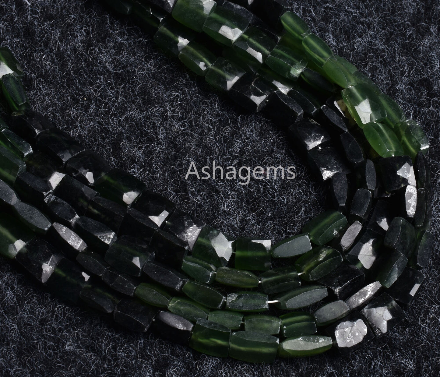 Beautiful Serpentine Fancy Chiclet Shape Beads,10"  Natural Shaded Green Serpentine Faceted rectangle Beads Jewelry Briolette Gemstone Sale