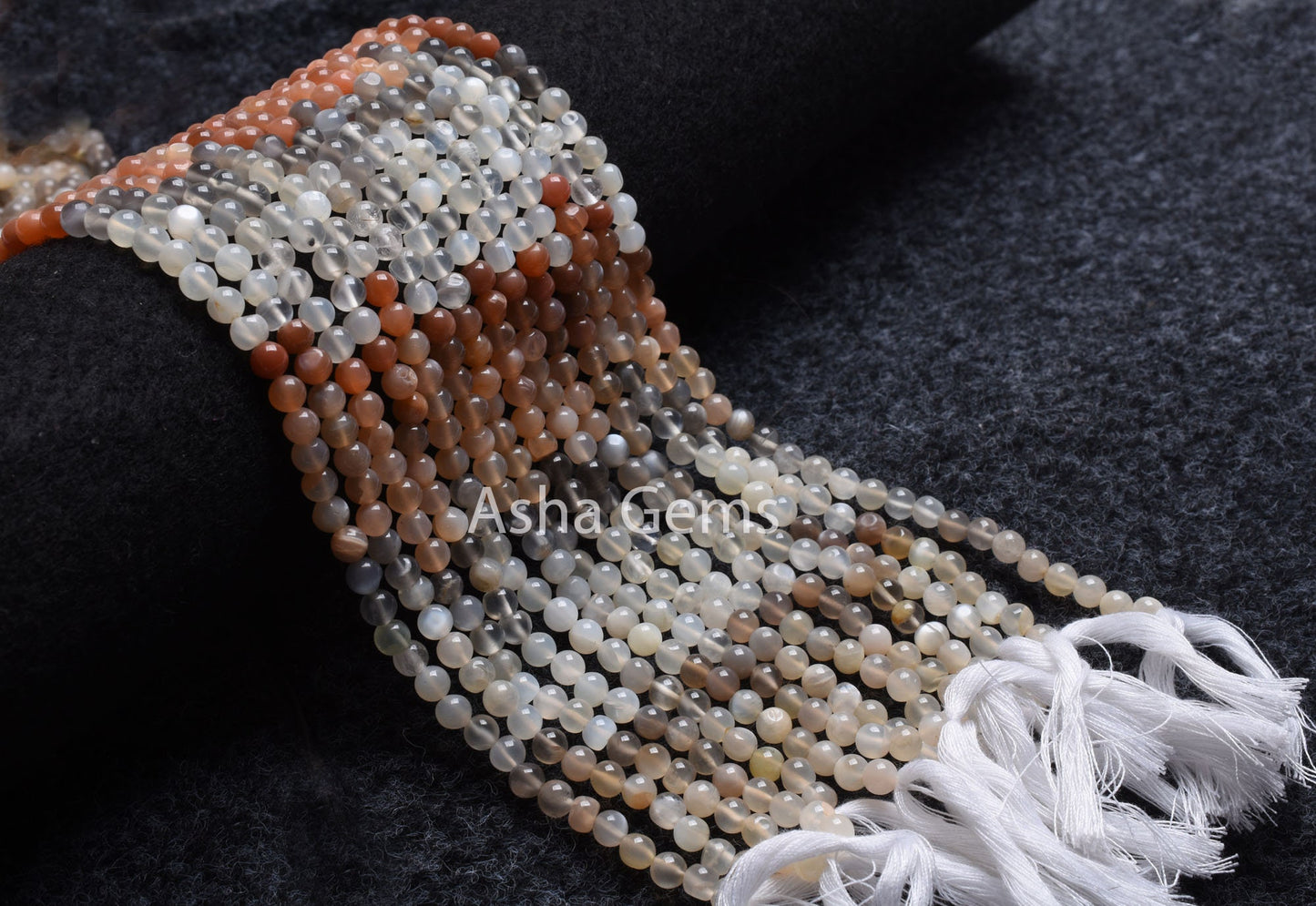 Natural Moonstone Smooth Round Shape Gemstone Beads,13"Strand Multi Moonstone Round Ball Beads,5,5.5mm AAA Moonstone Bead Jewelry Craft Sale