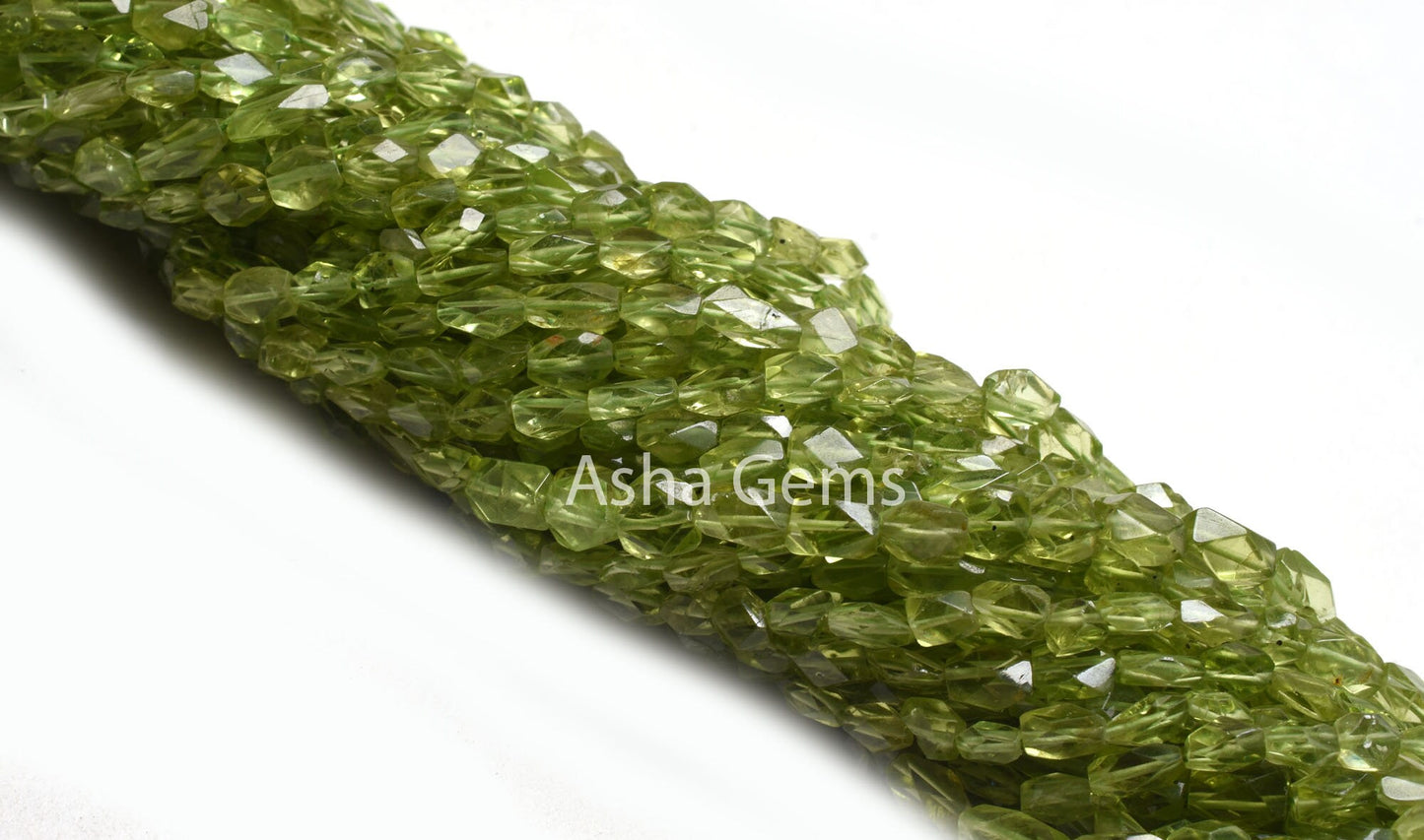 Beautiful Green Peridot faceted Oval Shape Beads,13" Strand Peridot Oval Briolette Straight Drill Gemstone Handmade Beads Handicraft Jewelry
