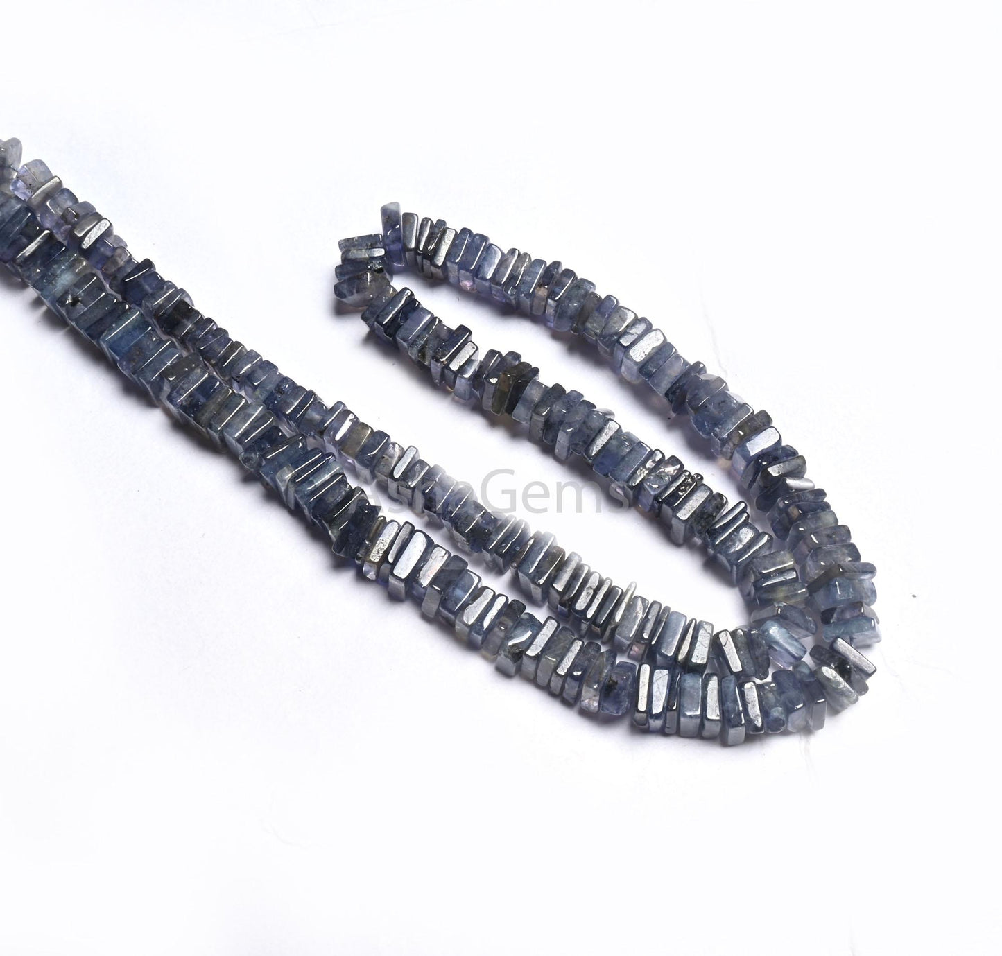 Amazing Blue Iolite Heishi Square Shape Gemstone Loose Beads,8/16" Natural Iolite Smooth Handmade Flat Square Iolite Bead Jewelry Craft SALE