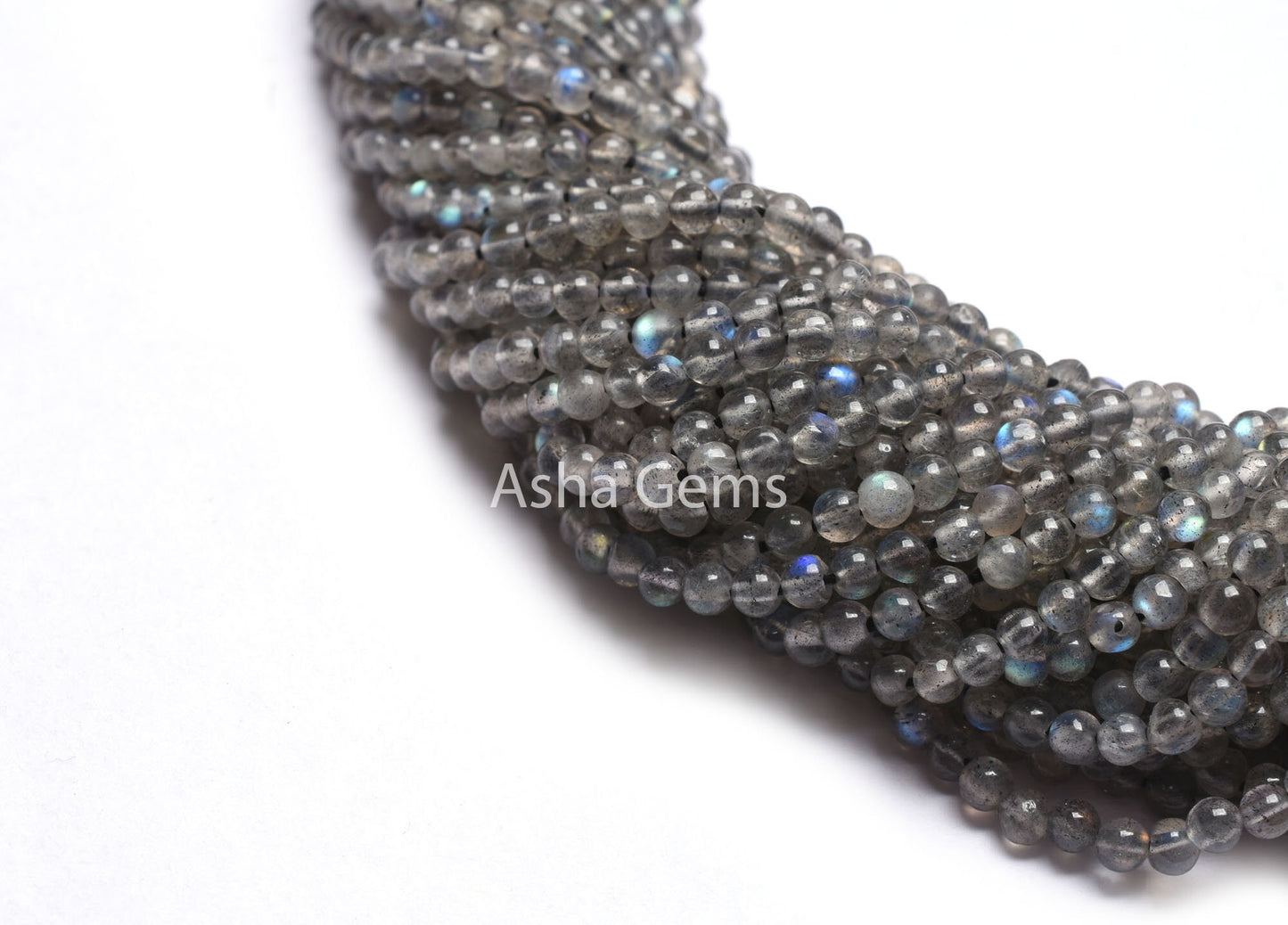 3 mm Labradorite Smooth Round Ball Beads,13" Strand Black Rainbow Round Gemstone Beads, Multi Blue Fire Natural Flash Labradorite Beads SALE