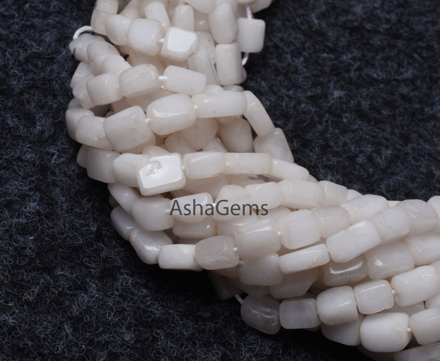 Natural White Quartz Smooth Rectangle Bead,13" Strand Quartz Plain Handmade Uneven Rectangle Beads Gemstone White Quartz Beads Jewelry Craft