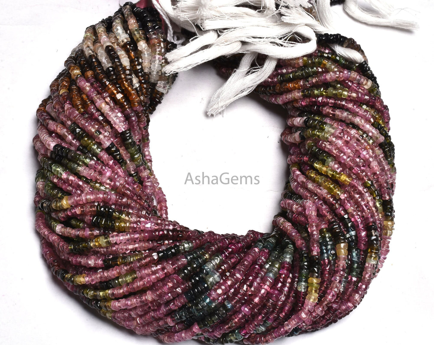 Natural Tourmaline Smooth Tyre shape beads,3-3.5 mm Multi Tourmaline Plain Wheel Shape Handmade Gemstone bead Rare tourmaline Tiny tyre Bead