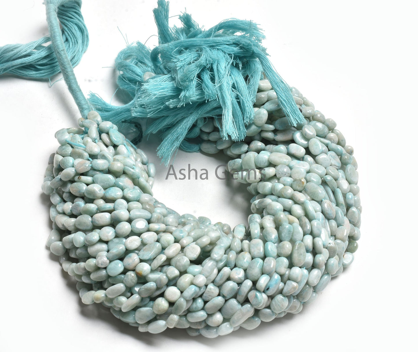 Beautiful Blue Amazonite Smooth Tiny Nugget Shape Beads,13"Natural Amazonite Handmade Plain Nugget Straight Drill Gemstone Bead Jewelry SALE
