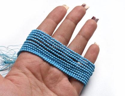16"Strand Blue Turquoise Micro Cut Rondelle Faceted Beads,2.5 mm AAA Turquoise Howlite Bead Loose Gemstone Turquoise Bead Jewelry Craft Sale