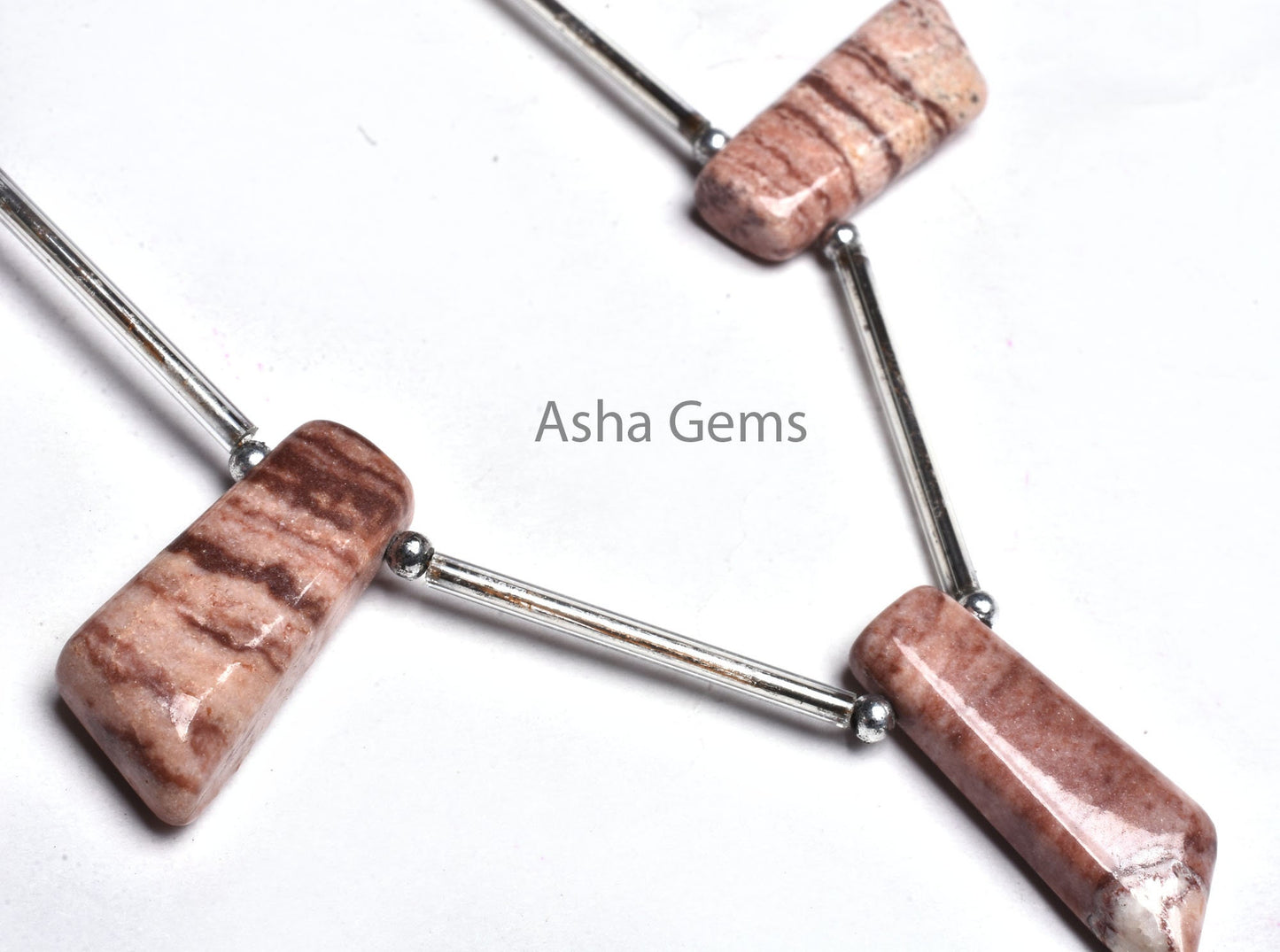 Natural Brown Jasper Fancy 7 Shape Uneven Smooth Beads, Picture Jasper Smooth Handmade Side Drill Fancy Long Slice Gemstone Beads Handicraft
