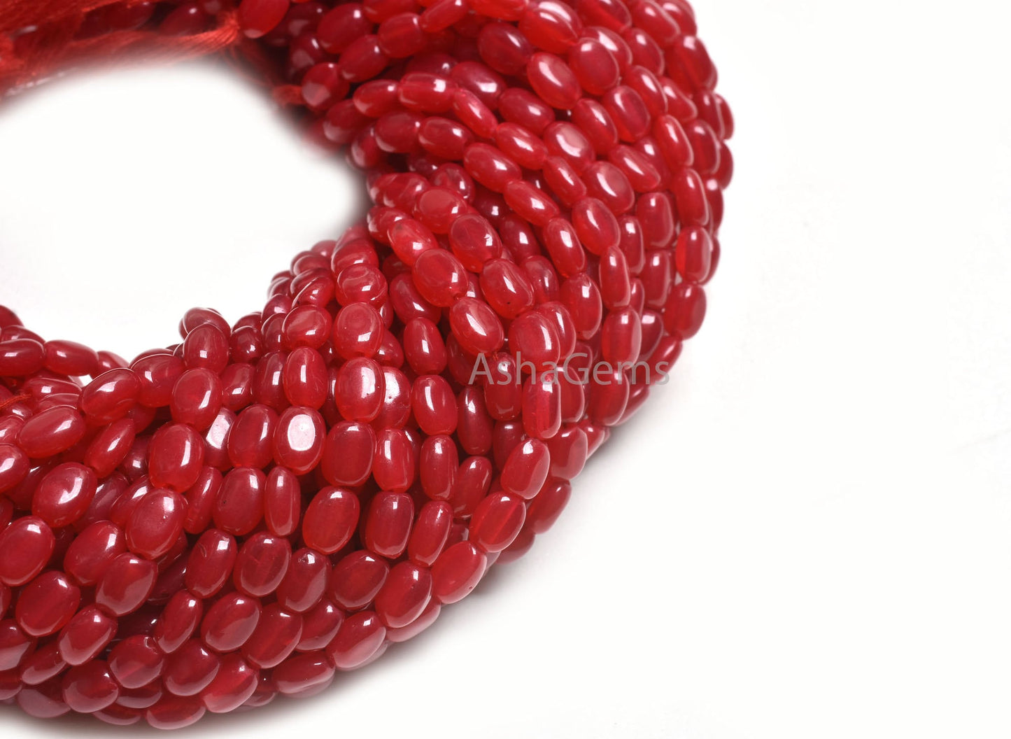 Beautiful Red Quartz Smooth Oval Shape Beads,5-7 mm Red Quartz Handmade Oval Straight Drill Gemstone Beads AAA Red Bead Jewelry Making SALE