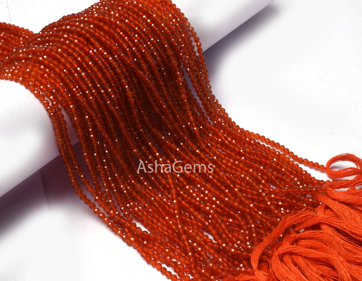 AAA Carnelian Faceted Gemstone Beads,2.4mm Natural dark Orange Carnelian Micro Cut Rondelle Beads,12.5" Strand Carnelian Beads Jewelry SALE